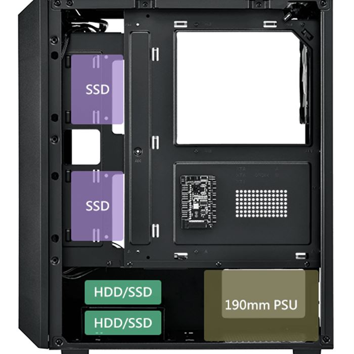 کیس گیمینگ اف اس پی Case FSP CMT218 -gallery-4 - https://www.dostell.com/