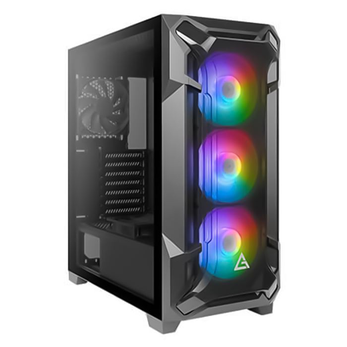 antec df600 flux black gaming mid tower gaming case