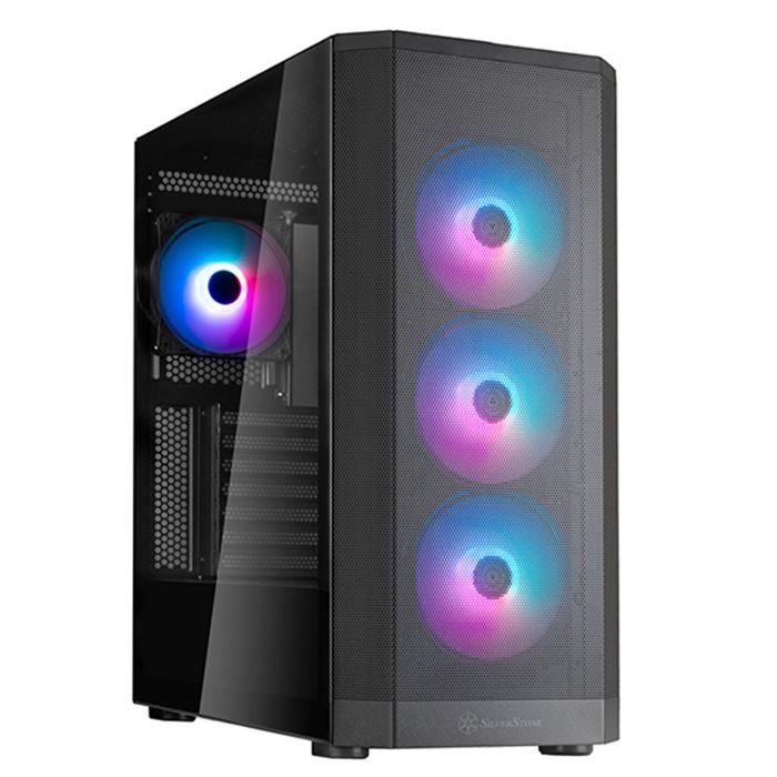 silverstone fara 514x black atx all metal tower computer case