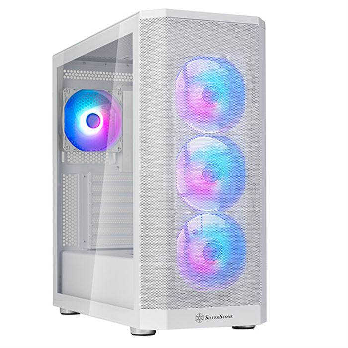 silverstone fara 514x white atx all metal tower computer case