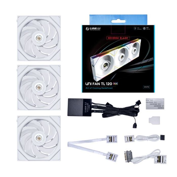 فن کیس لیان لی سفید مدل Uni Fan TL 120 RGB Reverse Blade (3 عددی) -gallery-2 - https://www.dostell.com/