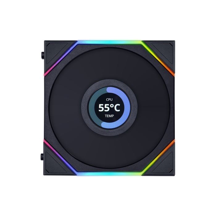 فن کیس لیان لی مشکی مدل Uni Fan TL LCD Reverse Blade 120 RGB (3 عددی) -gallery-1 - https://www.dostell.com/