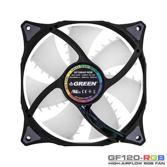 فن کیس گرین مدل GF120-RGB -gallery-1 - https://www.dostell.com/