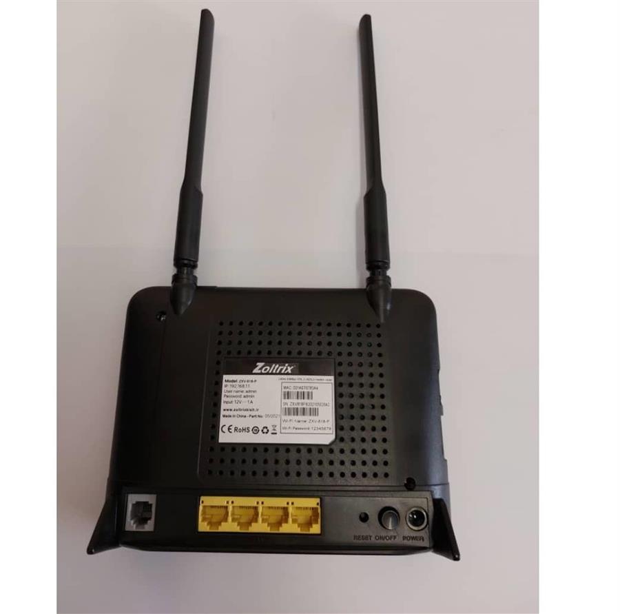 مودم روتر VDSL/ADSL زولتریکس مدل ZXV-818P -gallery-2 - https://www.dostell.com/