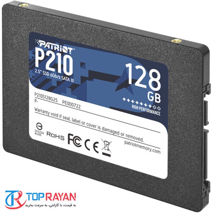 حافظه SSD اینترنال پاتریوت مدل P210 Sata III ظرفیت 128 گیگابایت -gallery-2 - https://www.dostell.com/