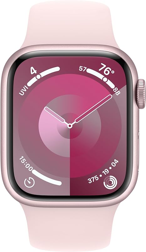 ساعت هوشمند اپل سری 9 بند Pink Aluminium Case with Pink Sport Band سایز 41 میلی متری -gallery-2 - https://www.dostell.com/