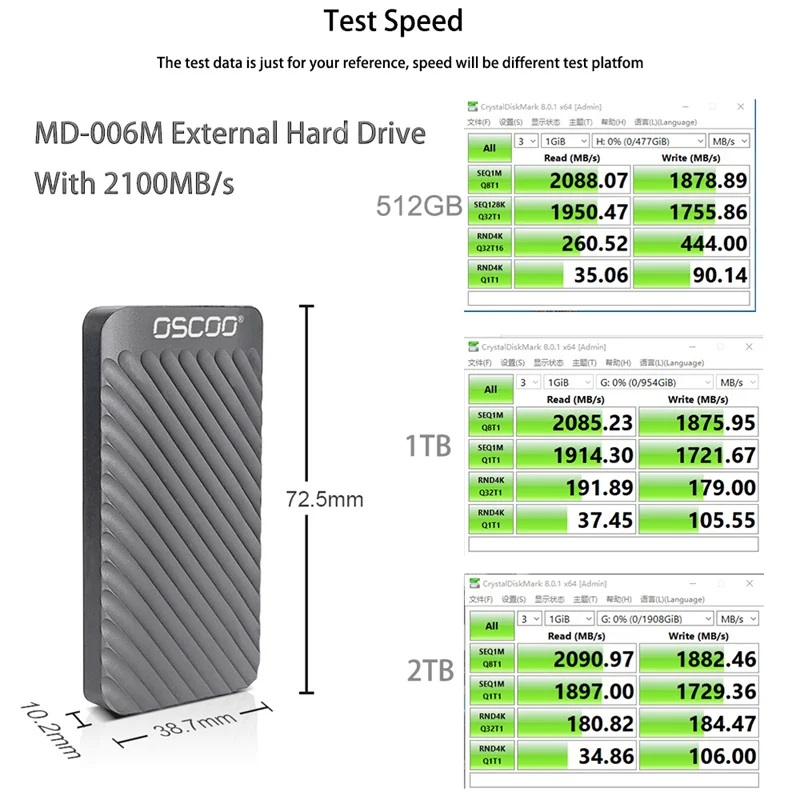 اس اس دی اکسترنال اوسکو مدل MD006 ظرفیت یک ترابایت -gallery-2 - https://www.dostell.com/