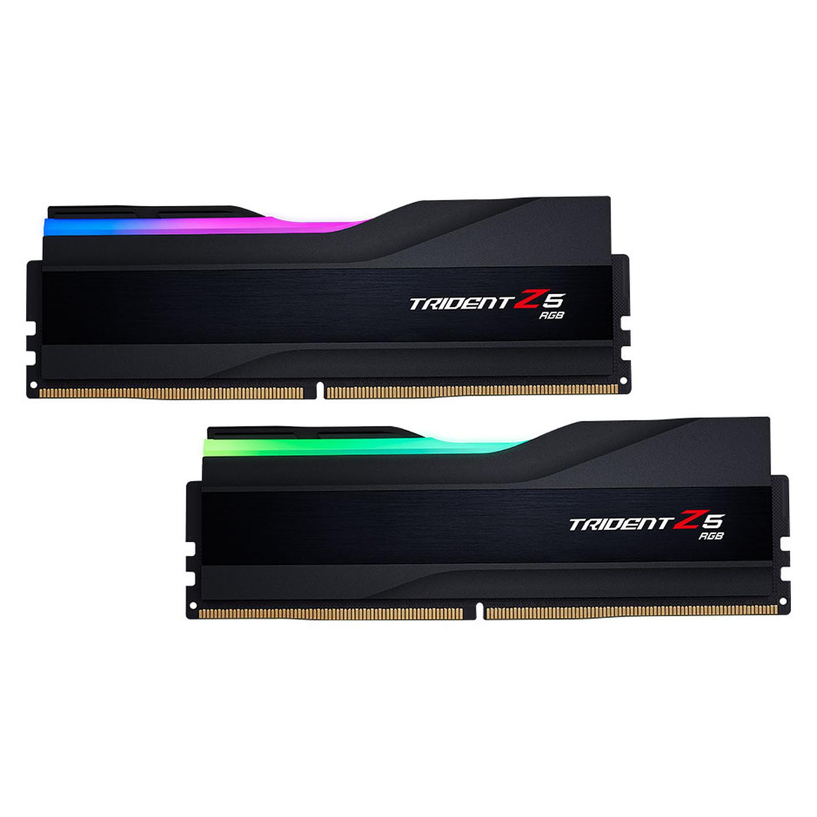 رم دسکتاپ ddr5 دوکاناله 6000 مگاهرتز cl36 جی اسکیل مدل trident z5 rgb black ظرفیت 64 گیگابایت