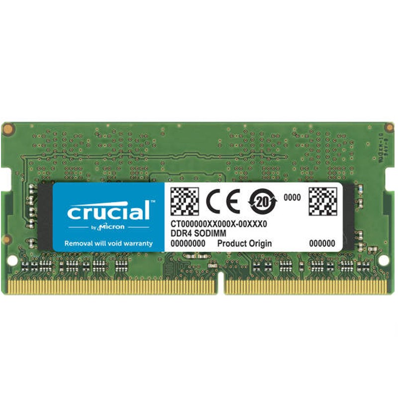 رم لپ تاپ ddr4 دو کاناله 3200 مگاهرتز cl22 کروشیال مدل ct16 ظرفیت 16 گیگابایت