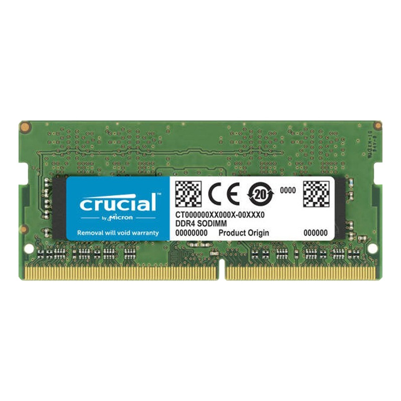 رم لپ تاپ ddr4 تک کاناله 3200 مگاهرتز cl22 کروشیال مدل ct32 ظرفیت 32 گیگابایت