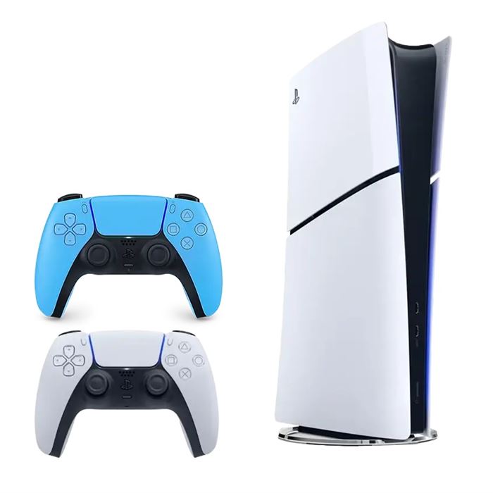 کنسول بازی سونی مدل PlayStation 5 Digital Slim ظرفیت 1 ترابایت (به همراه دسته اضافی آبی ) ریجن ژاپن 2000 -gallery-3 - https://www.dostell.com/