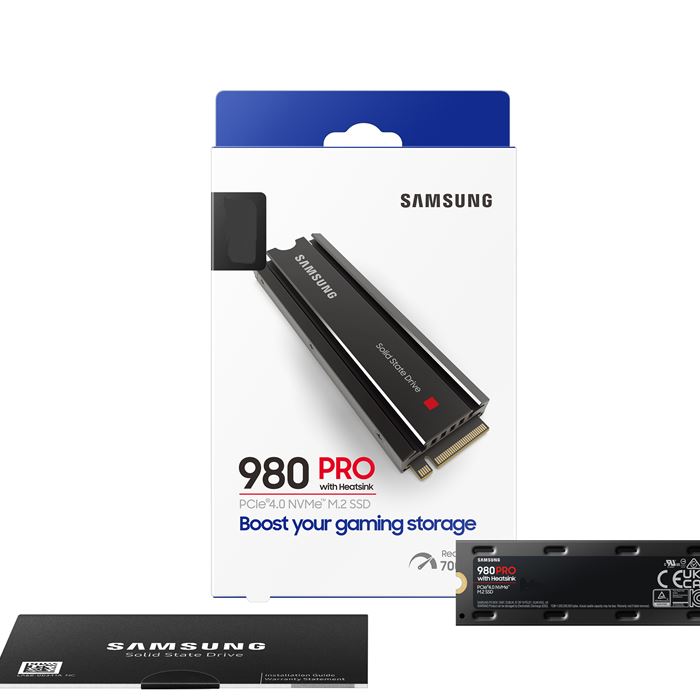 samsung 980pro 1tb with heatsink pcie nvme gen4 m 2 internal ssd