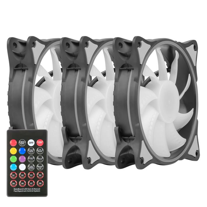 کیت 3 عددی فن گرین مدل HURACAN FAN GFK120M-ARGB -gallery-4 - https://www.dostell.com/