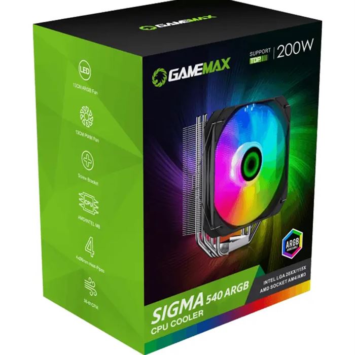 فن پردازنده گیم مکسGameMax Sigma 540 ARGB -gallery-5 - https://www.dostell.com/