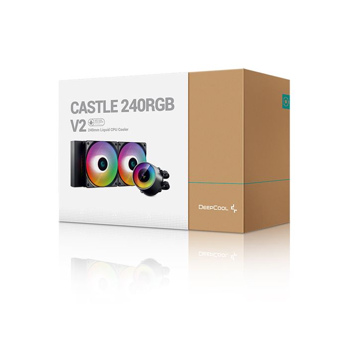 فن خنک کننده پردازنده دیپ کول مدل Castle 240RGB V2 -gallery-7 - https://www.dostell.com/