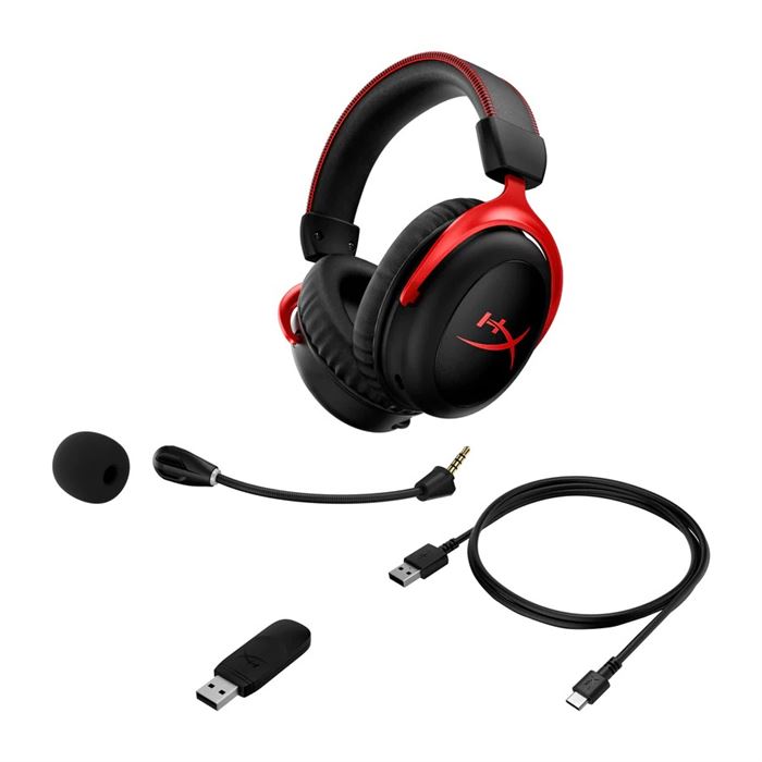 هدست گیمینگ وایرلس هایپرایکس HyperX Cloud II Black/Red -gallery-2 - https://www.dostell.com/