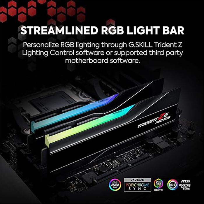 رم دسکتاپ جی اسکیل مخصوص AMD مدل TRIDENT Z NEO RGB ظرفیت 64 گیگابایت و فرکانس 6000 مگاهرتز -gallery-3 - https://www.dostell.com/