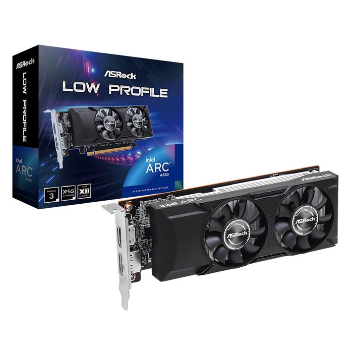 asrock intel arc a380 low profile 6gb graphics card