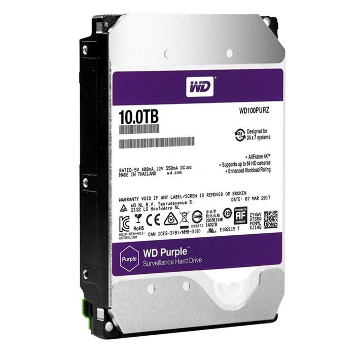 هارد اینترنال وسترن دیجیتال سری Purple مدل WD100PURZ ظرفیت 10 ترابایت -gallery-1 - https://www.dostell.com/